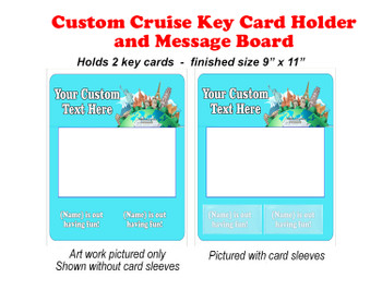 Door Key Card Holder Magnet - Holds 2 cards.  Keep your key card handy in your cabin.  Also a dry erase message board.  No Statue