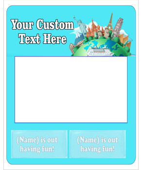 Door Key Card Holder Magnet - Holds 2 cards.  Keep your key card handy in your cabin.  Also a dry erase message board.  No Statue