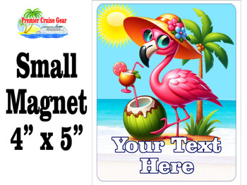 Small Cruise theme Magnet to add to your door decorations with this customizable magnet. Great for adding names, ports, etc...to your door!  8
