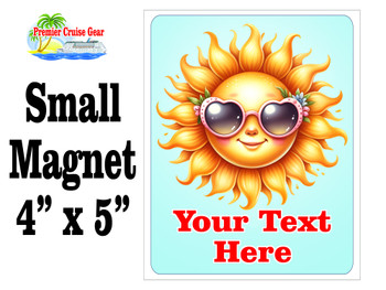 Small Cruise theme Magnet to add to your door decorations with this customizable magnet. Great for adding names, ports, etc...to your door!  14