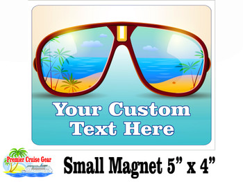 Small Cruise theme Magnet to add to your door decorations with this customizable magnet. Great for adding names, ports, etc...to your door!  19