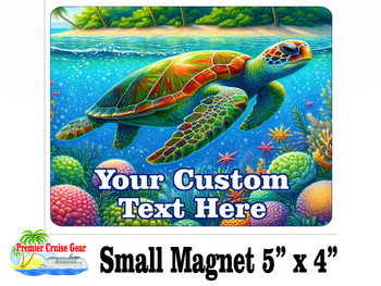 Small Cruise theme Magnet to add to your door decorations with this customizable magnet. Great for adding names, ports, etc...to your door!  20