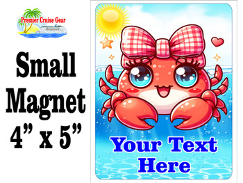 Small Cruise theme Magnet to add to your door decorations with this customizable magnet. Great for adding names, ports, etc...to your door!