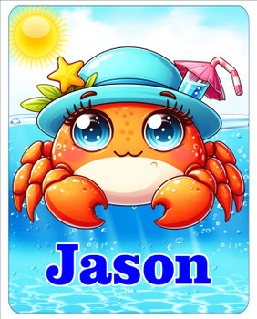 Small Cruise theme Magnet to add to your door decorations with this customizable magnet. Great for adding names, ports, etc...to your door!