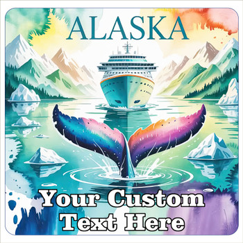 Cruise Ship Door Magnet - 11" x 11"  - Show off your cruising spirit and find your cabin easier!  Alaska