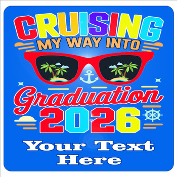 Cruise Ship Door Magnet - 11" x 11"  - Show off your cruising spirit and find your cabin easier!  Graduation Cruise