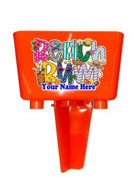 Sand-Beach Drink Holder - custom with your name/text.