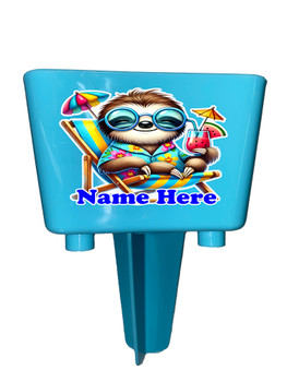 Sand-Beach Drink Holder - custom with your name/text.