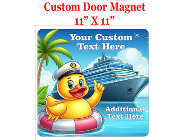 Cruise Ship Door Magnet - 11" x 11"  - Show off your cruising spirit and find your cabin easier!