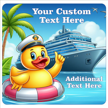 Cruise Ship Door Magnet - 11" x 11"  - Show off your cruising spirit and find your cabin easier!