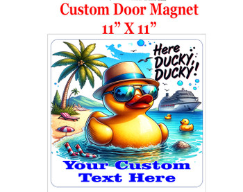 Cruise Ship Door Magnet - 11" x 11"  - Show off your cruising spirit and find your cabin easier!