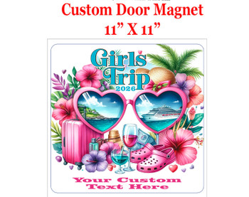 Cruise Ship Door Magnet - 11" x 11"  - Show off your cruising spirit and find your cabin easier!