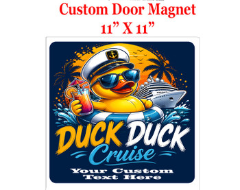 Cruise Ship Door Magnet - 11" x 11"  - Show off your cruising spirit and find your cabin easier!