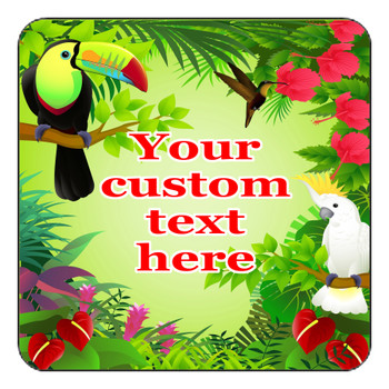 Cruise Ship Door Magnet - 11" x 11" - Jungle