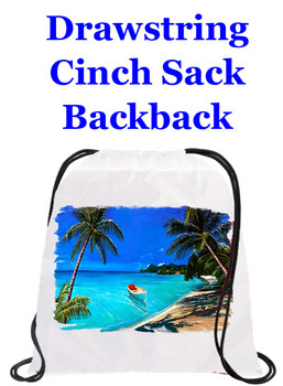 Cruising theme drawstring back pack - design 013