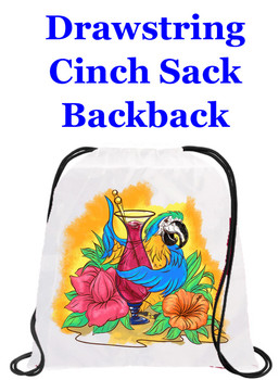 Cruising theme drawstring back pack - design 018