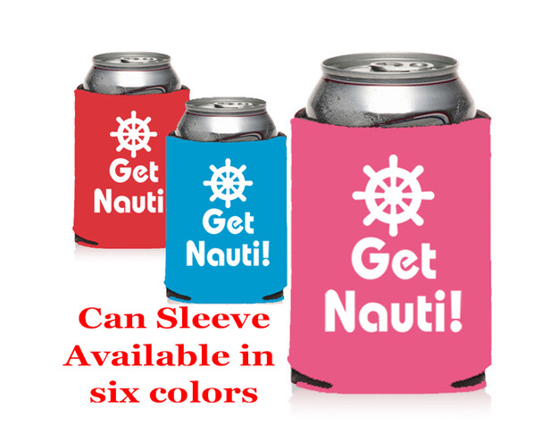 Cruise themed can sleeve.  Choice of color and custom option available.  Design 012