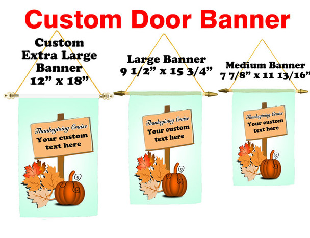 Cruise Ship Door Banner -  available in 3 sizes.      Thanksgiving 4