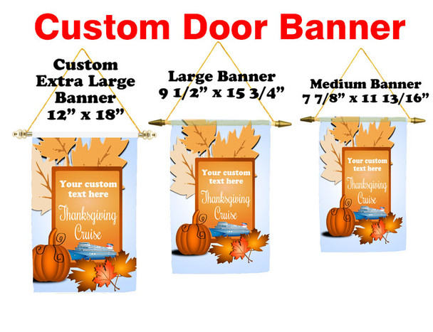 Cruise Ship Door Banner -  available in 3 sizes.      Thanksgiving 5