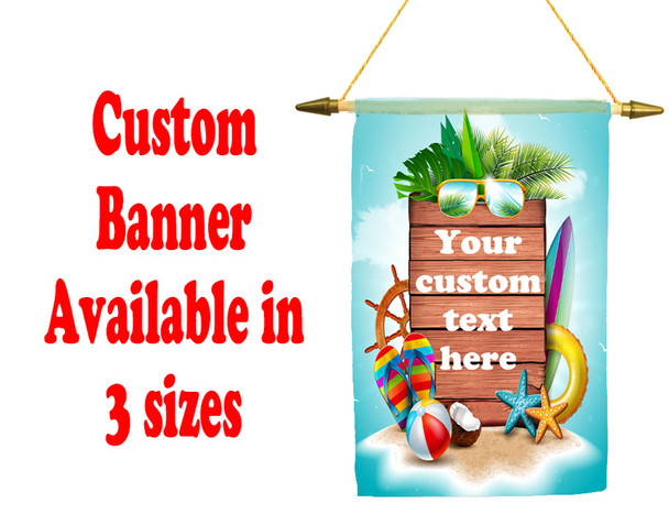 Cruise Ship Door Banner -  available in 3 sizes.    Custom with your text! Sign Post 10