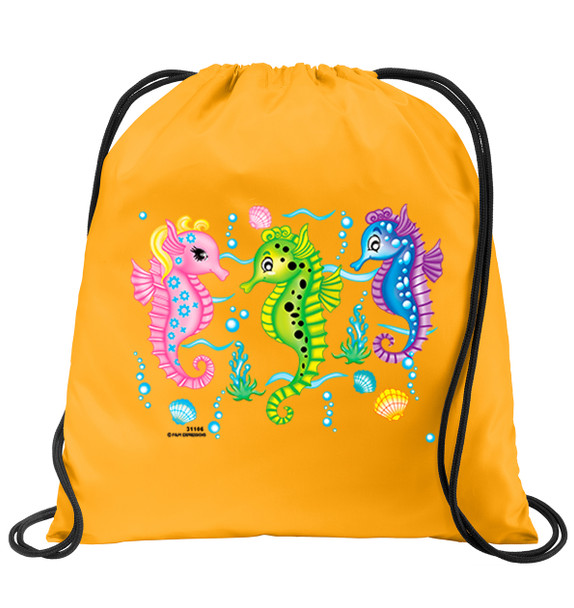 Cruise & Beach theme drawstring back pack - Available in 7 colors. Colorful decorations perfect for your little cruisers!  006