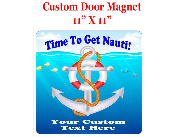 Cruise Ship Door Magnet - 11" x 11" - nauti 1