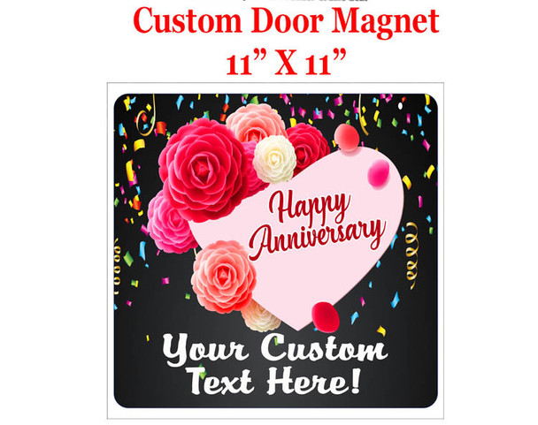 Cruise Ship Door Magnet - 11" x 11" - New Anniversary 2