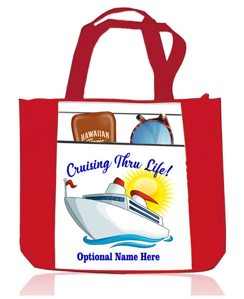 Cruising and Beach theme Tote Bag - "Thru Life"