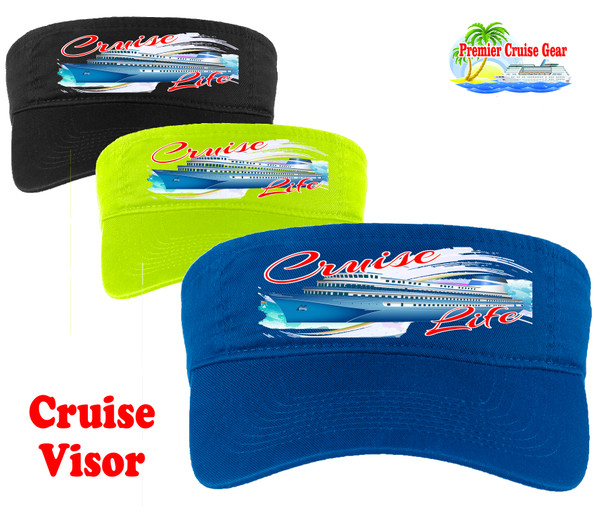 Cruise Visor - Full color art work with choice of 9 visor colors.  (subn04