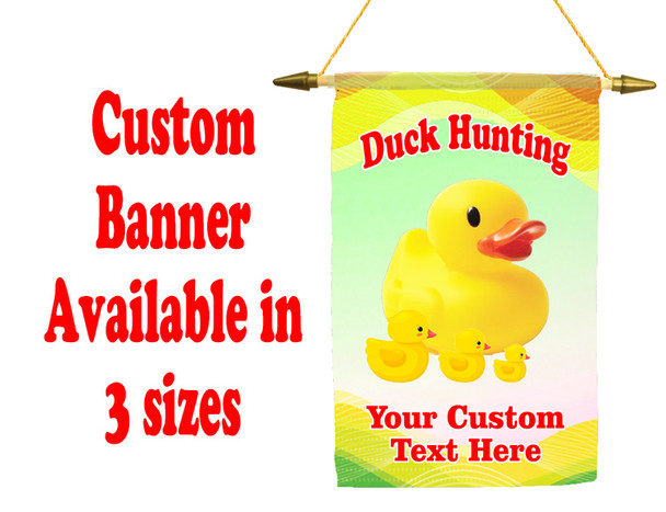 Cruise Ship Door Banner -  available in 3 sizes.    Custom with your text!  -Duck Hunting