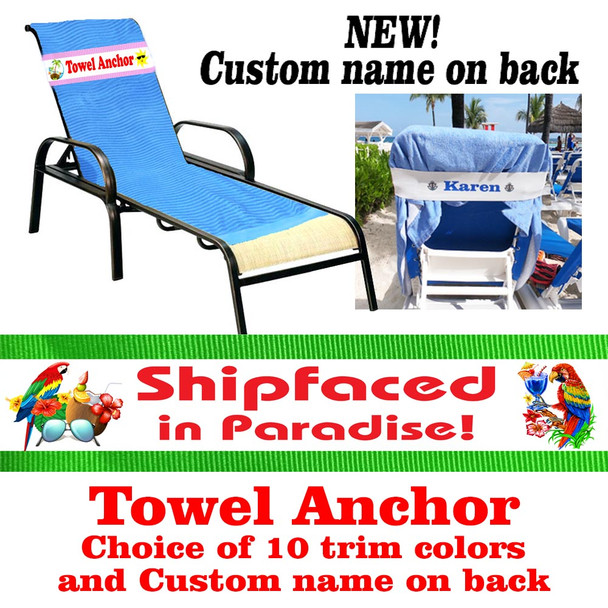 Custom Towel Anchor - Stock front design with custom name and artwork on back 4