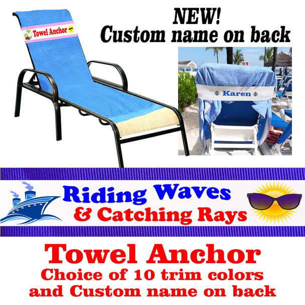 Custom Towel Anchor - Stock front design with custom name and artwork on back 8