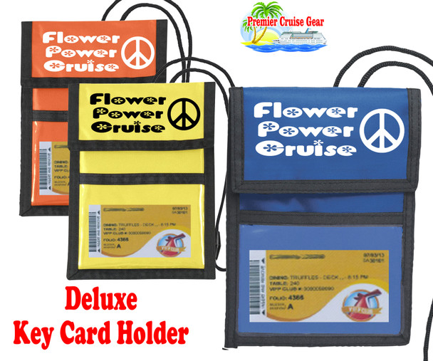 Cruise Card Holder Deluxe - Choice of color - Flower Power 2