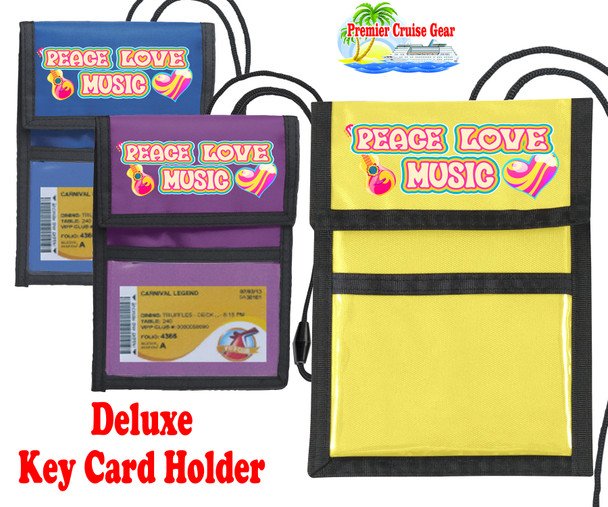 Cruise Card Holder Deluxe - Choice of color - Flower Power 5