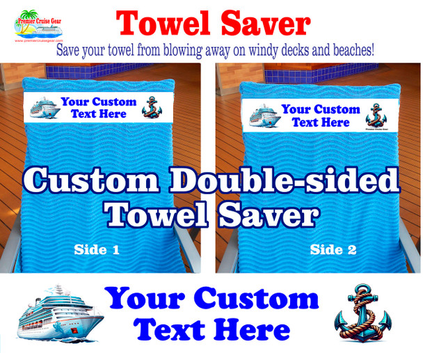 New Towel Saver - Custom towel band to save your towels from blowing away.  New 006