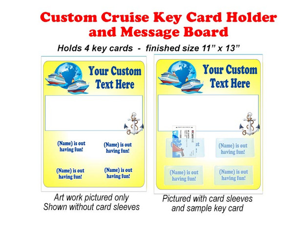 Door Key Card Holder Magnet - Holds 4 cards.  Keep your key card handy in the cabin.  also a dry erase message board. Europe 2