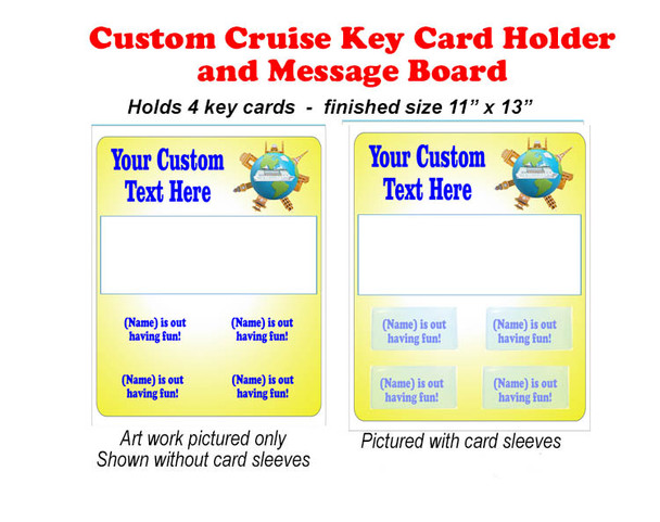 Door Key Card Holder Magnet - Holds 4 cards.  Keep your key card handy in the cabin.  also a dry erase message board. Europe 4