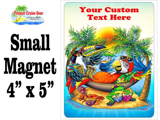 Small Cruise theme Magnet to add to your door decorations with this customizable magnet. Great for adding names, ports, etc...to your door!  21