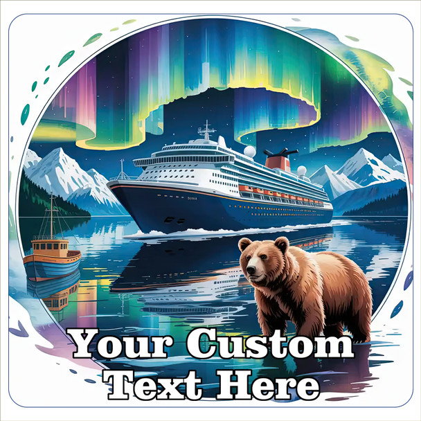 Cruise Ship Door Magnet - 11" x 11"  - Show off your cruising spirit and find your cabin easier!  Alaska