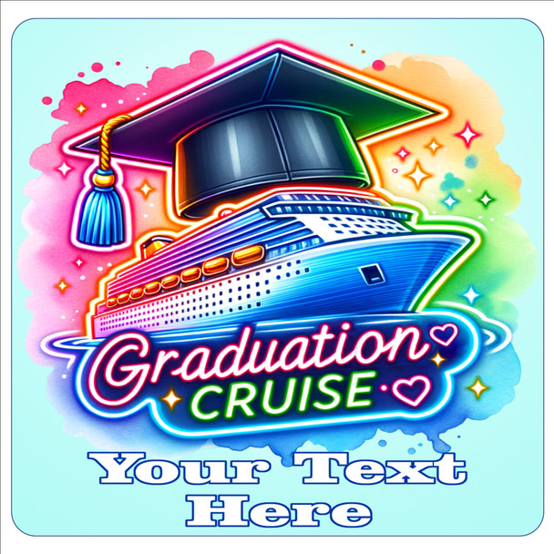 Cruise Ship Door Magnet - 11" x 11"  - Show off your cruising spirit and find your cabin easier!  Graduation Cruise