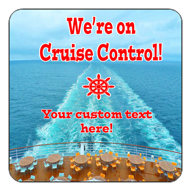 Cruise Ship Door Magnet - 11" x 11" - Cruise Control 3