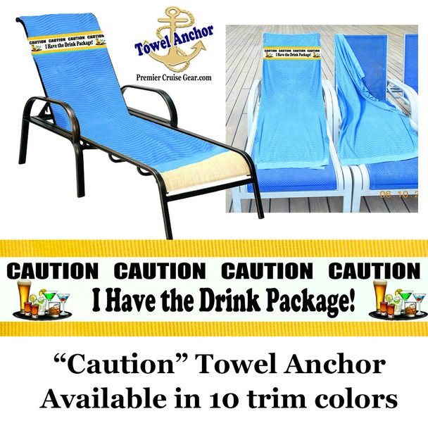 Towel Anchor - "Caution 2