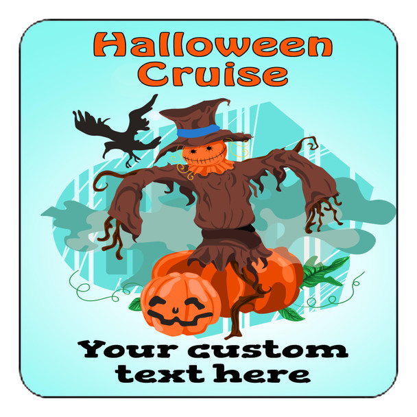 Cruise Ship Door Magnet - 11" x 11" - Halloween 5