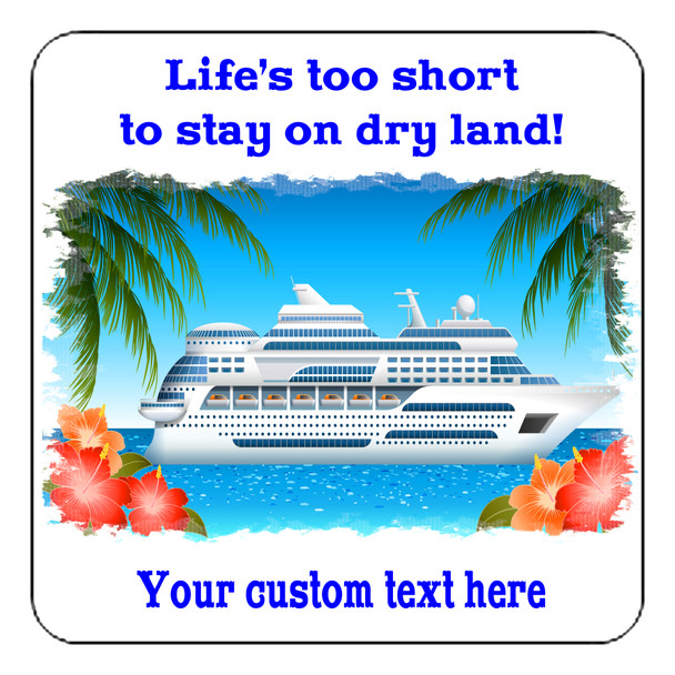 Cruise Ship Door Magnet - 11" x 11" - Too short