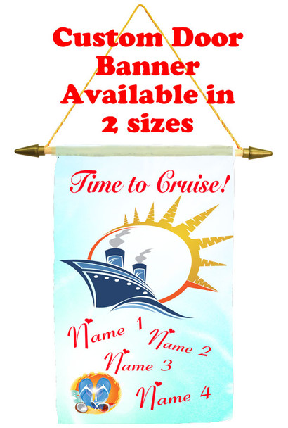 Cruise Ship Door Banner - time to cruise