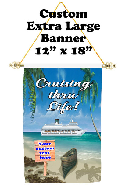 Cruise Ship Door Banner - Extra-Large Banner - Cruising thru Life 3