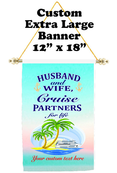 Cruise Ship Door Banner - Extra-Large Banner - Husband & Wife 2