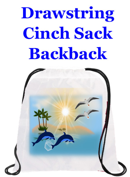 Cruising theme drawstring back pack - design 029