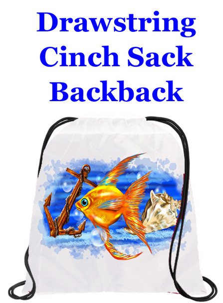 Cruising theme drawstring back pack - design 038