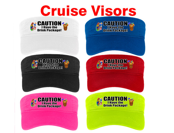 Cruise Visor - Choice of visor color with full color art work - Caution